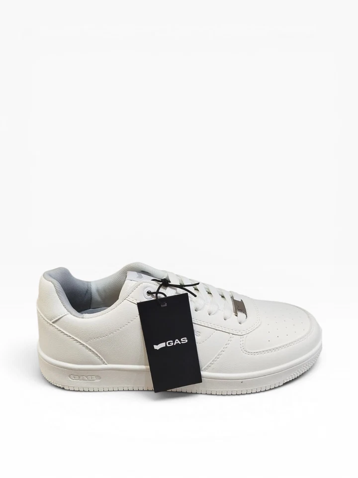 GAS Kevin LTX Uomo Sneakers GAM614210 Bianco Panna Nero