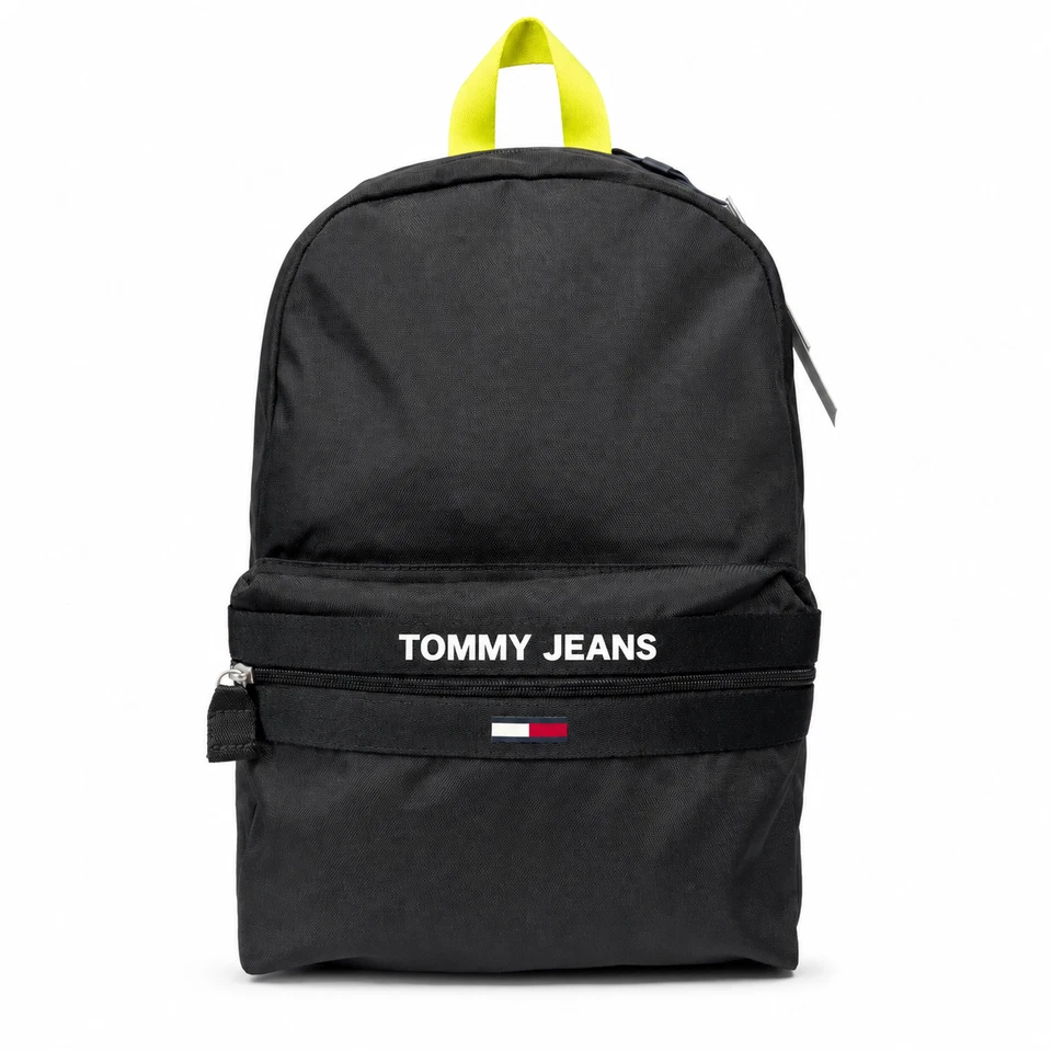 Tommy Jeans TJM Essential Zaino Uomo Nero AM0AM07766 Nuovo